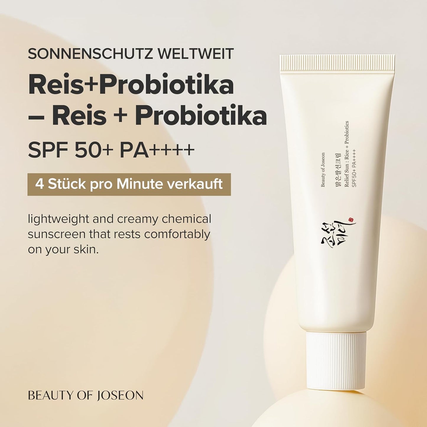 Beauty of Joseon Relief Sun Rice + Probiotics SPF 50+ Doppelpack – 2× 50 ml