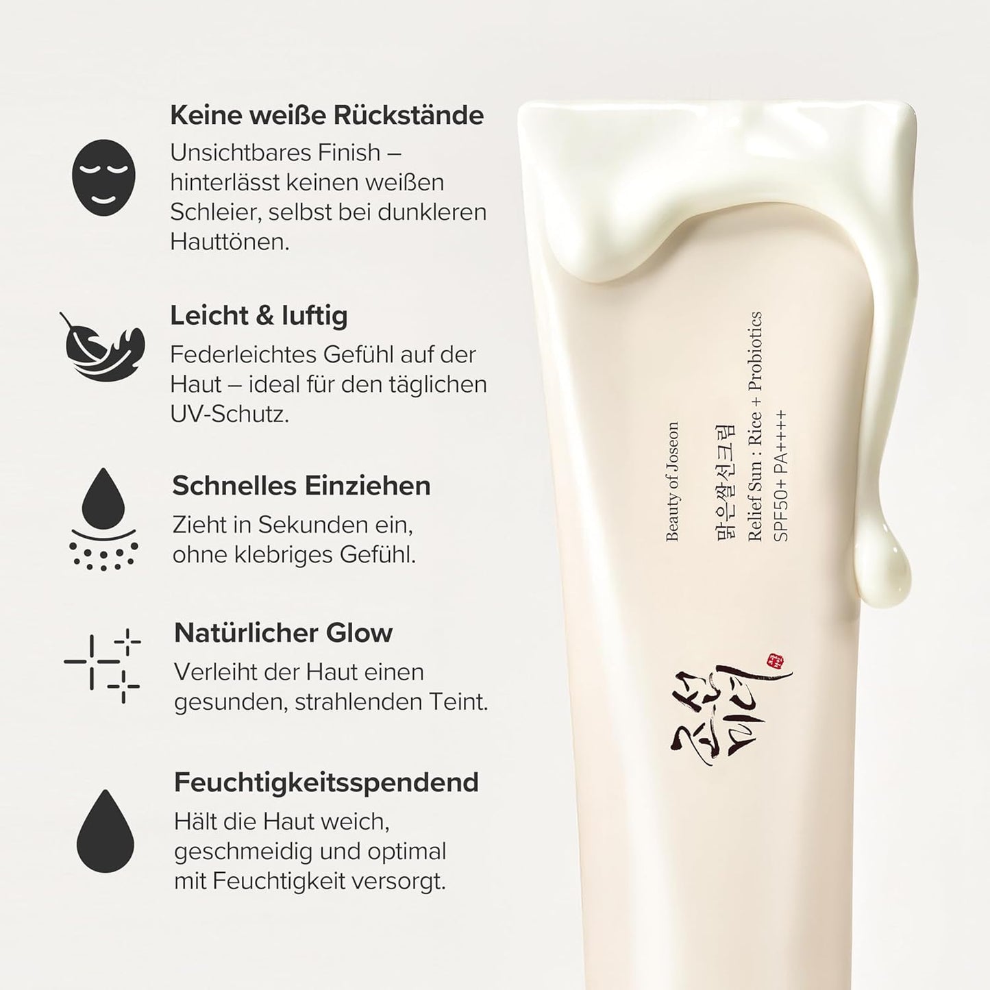 Beauty of Joseon Relief Sun Rice + Probiotics SPF 50+ Doppelpack – 2× 50 ml