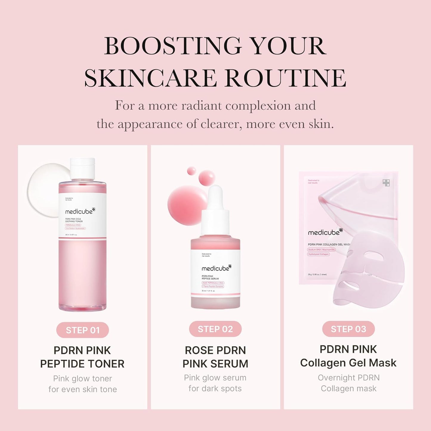 Medicube PDRN Pink Cica Soothing Toner 250 ml